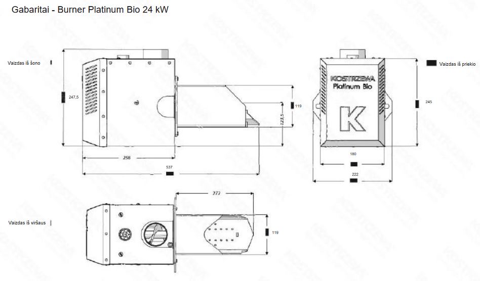 Granulinis degiklis Platinum Bio 1
